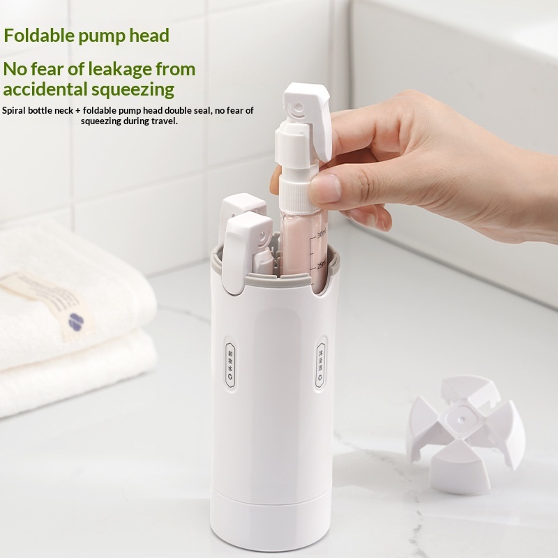 4-in-1 Travel Dispenser | Leak-Proof Refillable Toiletry Bottles - Image 9