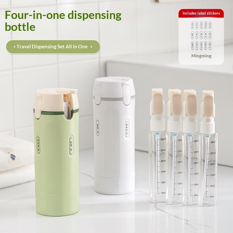 4-in-1 Travel Dispenser | Leak-Proof Refillable Toiletry Bottles - Image 11