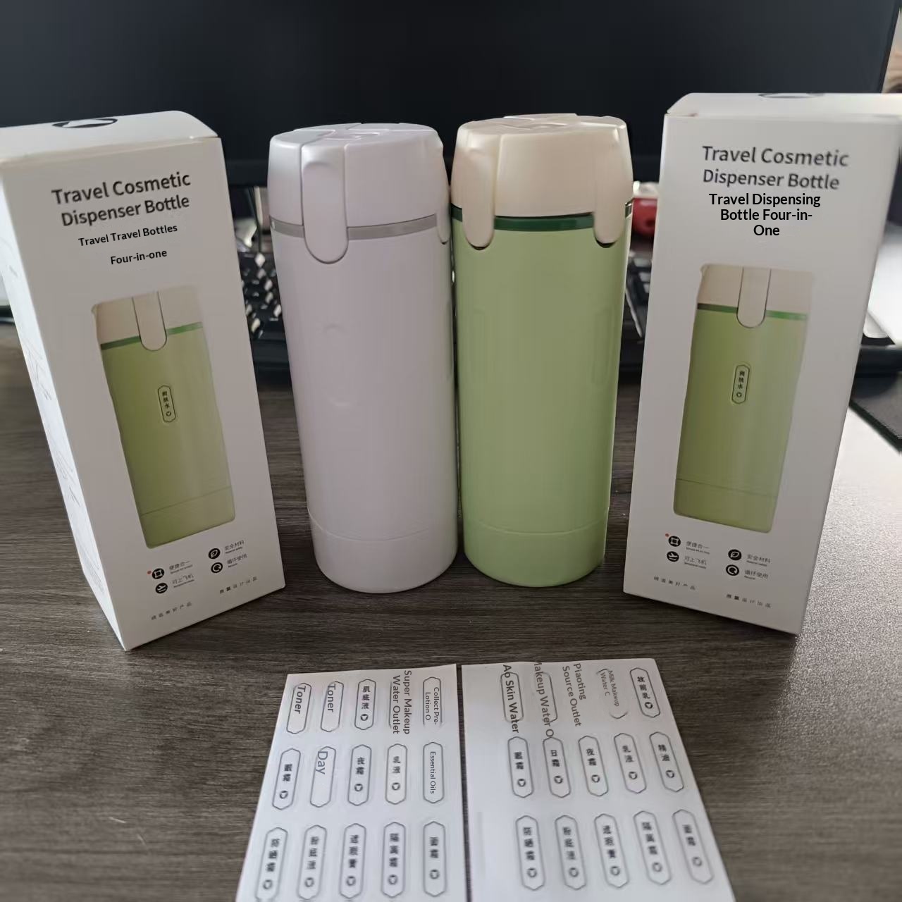 4-in-1 Travel Dispenser | Leak-Proof Refillable Toiletry Bottles - Image 5