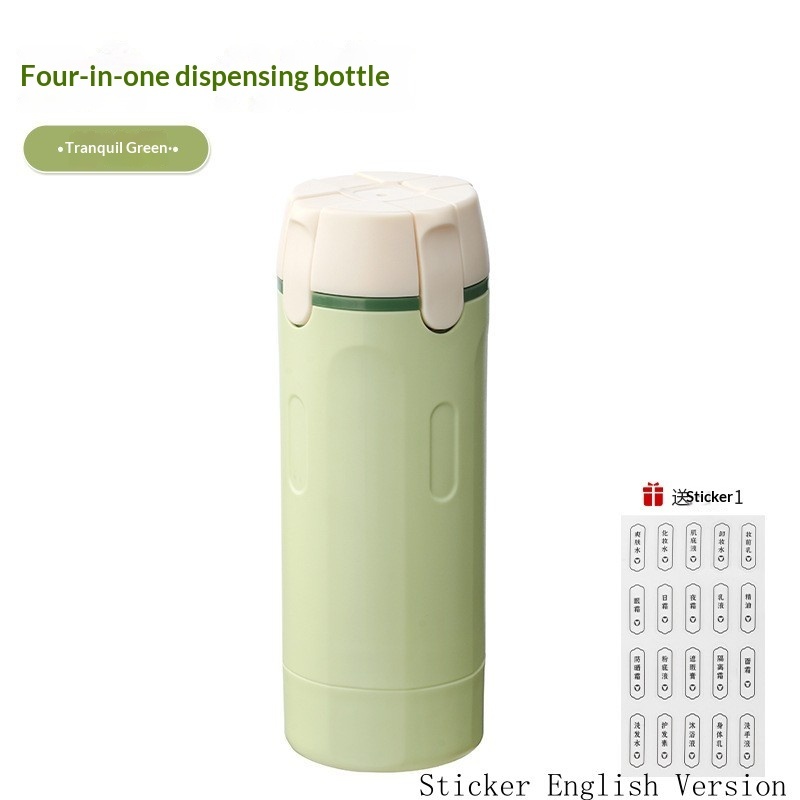 4-in-1 Travel Dispenser | Leak-Proof Refillable Toiletry Bottles - Image 2