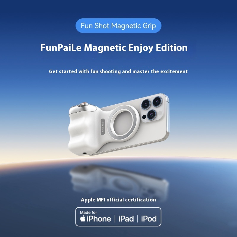 Magnetic Phone Camera Grip | Bluetooth Shutter for Steady Shots